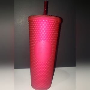 Starbucks Ruby Pink Diamond Studded Tumbler